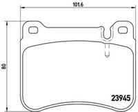 P 50 073 Brembo Set BeläGe Bremse, Scheibenbremse FüR Mercedes-Benz