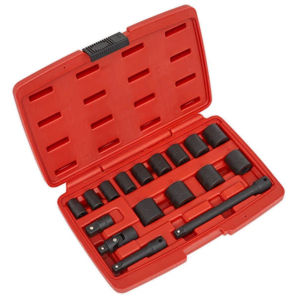 Sealey AK68217 Juego de Llaves de Vaso 17pc 1cm Cuadrado Unidad Métrica - Imagen 1 de 1