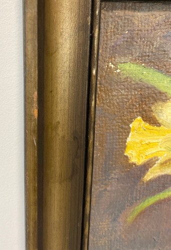 Ernst Lindgren (1887 - 1948) 1920's SWEDISH ART DECO DAFFODIL PAINTING 1921 - Picture 6 of 7