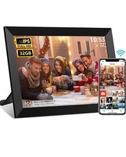 FRAMEO Digital Photo Frame, 10.1 Inch WiFi Digital Picture Frame 