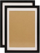 Black Wood 10x14 Picture Frame Diamond Painting 30x40 cm Set of 2 Funtress