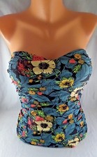 NWT Womens Dancing Days by Banned 1pc Swimsuit Sz S Retro Vtg Style Pin-UP