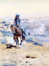 Pointing out the Trail by Charles M Russell Western Giclee Art Print Ships Free