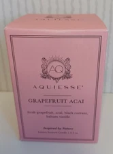 Aquiesse Luxury Scented Candle Grapefruit Acai Inspired by Nature 6.5 oz New