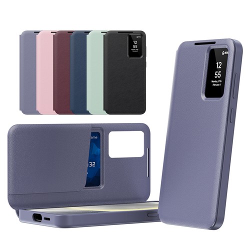 Funda billetera inteligente S-View con soporte para tarjeta para Samsung Galaxy S25 S24 S23 S22 Ultra + - Imagen 10 de 24