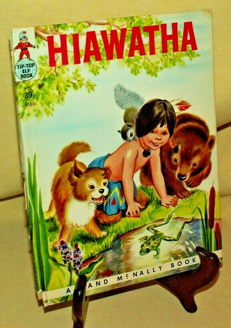 Hiawatha By Marion Gridley Tip Top Elf Rand Mcnally 8686 Copyrt 1961 Longfellow.