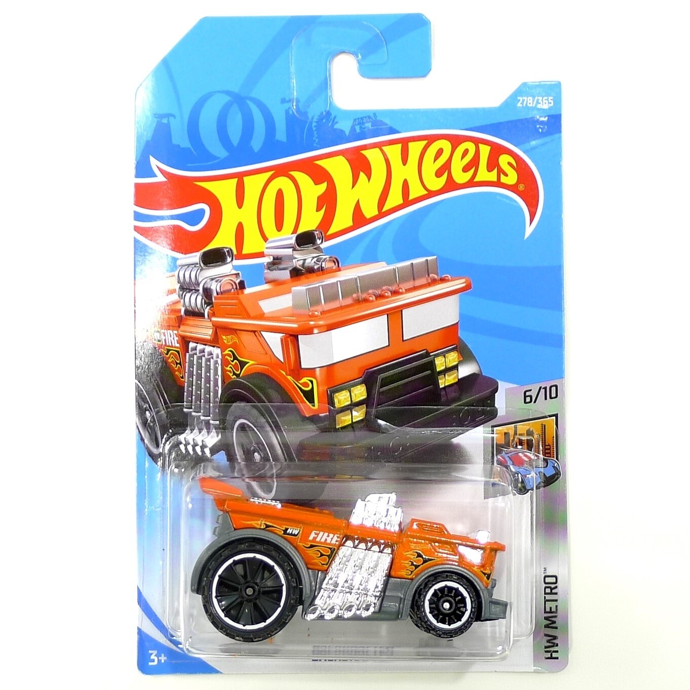 Hot Wheels Backdrafter HW Metro #6/10 Orange 2017
