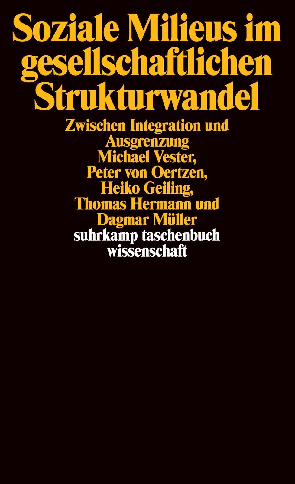 Thumbnail - Soziale Milieus Gesellschaftlichen Strukturwandel | Michael Vester (u.