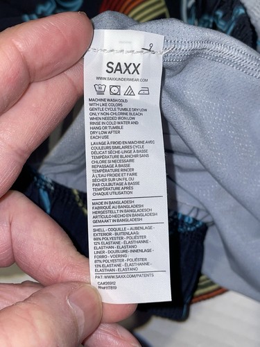 SAXX Oh Buoy 5" 2 IN 1 Ballpark Pouch Liner Swim Trunks Sz L 32 Waist NWT - Picture 8 of 18