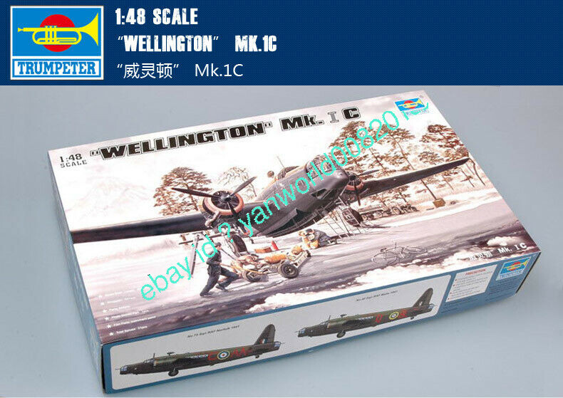 TRUMPETER ウェリントン 02808 WELLINGTON Trumpeter model plane kit 02808 1/48 WELLINGTON MK.1C