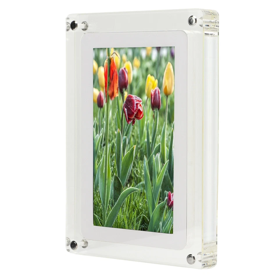 7in Digital Picture Frame With Speaker 1500mAh 4GB Smart Video Electronic BT5 - Image 2 of 4