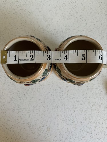 Lotto calici Ansbach Germania in ceramica fatti a mano 5,5" - Foto 10 di 10
