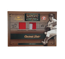 2005 Timeless Treasures Home/Road Gamers Duos Jersey/patch #G41 Tom Seaver /10
