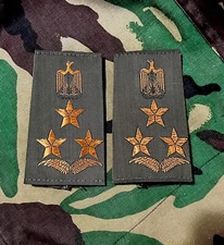 VINTAGE IRAQI AIR FORCE ( BRIGADIER GENERAL ) SHOULDER BOARDS RANKS 1980’s