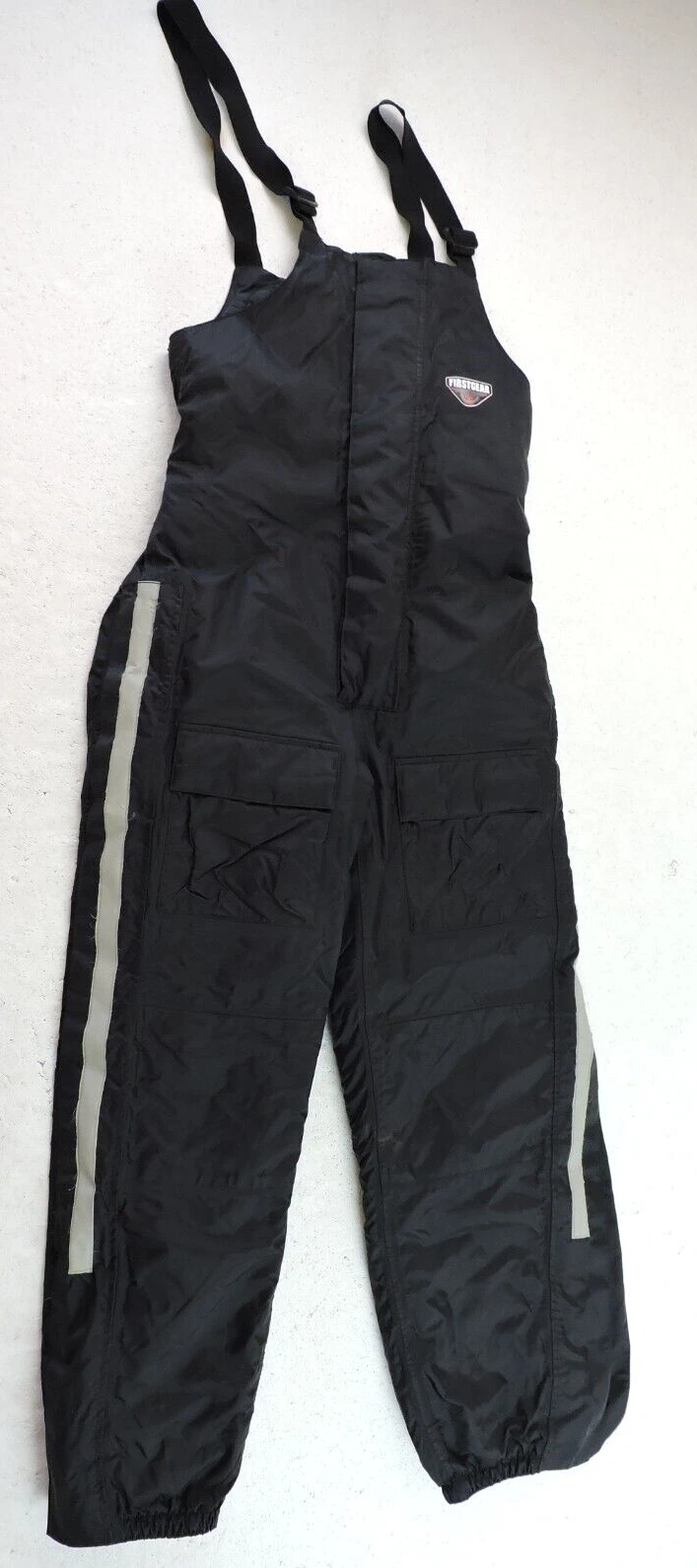 First Gear Womens Medium Snow Ski Insulated Bibs Nylon Pants Riding full zip leg