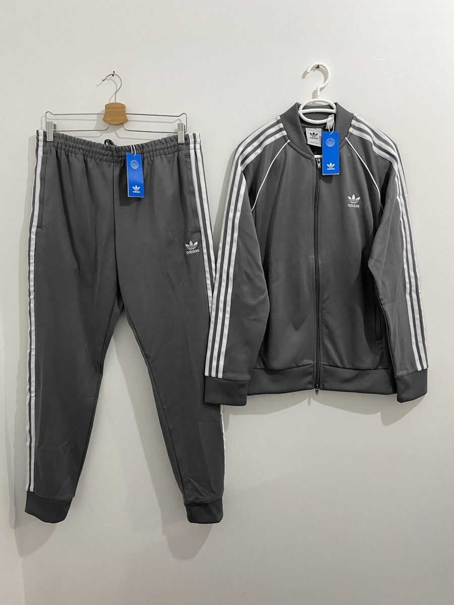 Adidas Originals Primeblue Superstar Tracksuit Grey White Adidas Originals Primeblue Superstar Tracksuit Grey White
