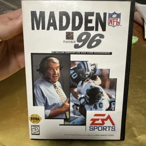 Madden NFL Football 96 (Sega Genesis, 1995) EA Sports w/ Manual & Case
