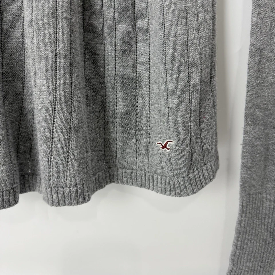 Suéter Babydoll Hollister Vintage Y2K S Gris Cabello de Conejo Bella Cisne Coqueta Foto 3 de 4