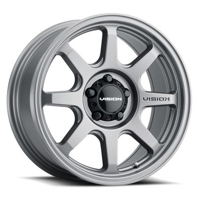 Vision 351 Flow 17x8 5x114.3 30 Satin Grey Wheels(4) 76.1 17'' inch Rims