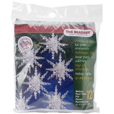 Beadery Holiday Beaded Ornament Kit-Snow Clusters 3.5" Makes 12