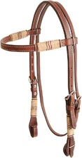 Cashel Rawhide Browband Headstall with Quick Change Bit Ends