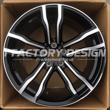 1pc Custom Black Staggered Wheels Rim For 2016-2021 Bmw 7 Series 730 740 750 612
