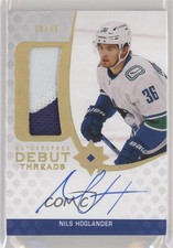 2020-21 Ultimate Collection Debut Threads /49 Nils Hoglander Patch Auto 0gn4