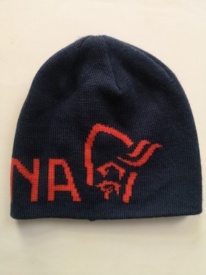 Norrona Logo Beanie Size S Indigo Night / Adrenalin