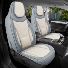 Schonbezüge Sitzbezüge für Mercedes EQS V297 Bj ab 2021 in Schwarz/Beige C3