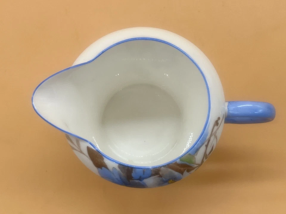 Shelley China Blue Syringa Regent shape creamer / milk jug. 12025. Rd.756533. - image 4 of 4