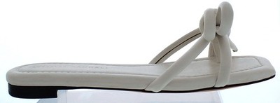 Loeffler Randall Women's Hadley Bow Flats Sz 6B Color-White