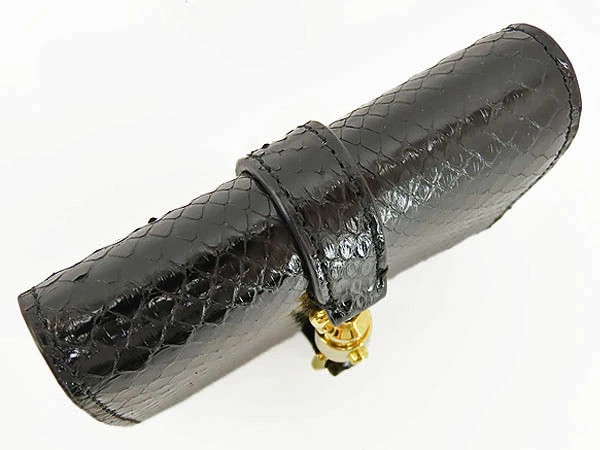 Gucci Jackie 1961 Python Bifold Wallet Black 11cm… - image 4