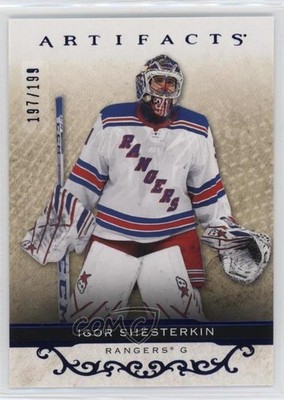 2021-22 Upper Deck Artifacts Royal Blue 197/199 Igor Shesterkin #3 14sm