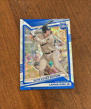 Lamar King Jr 2022 Panini Elite Extra Edition Blue #120 San Diego Padres /20