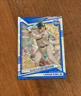 Lamar King Jr 2022 Panini Elite Extra Edition Blue #120 San Diego Padres /20