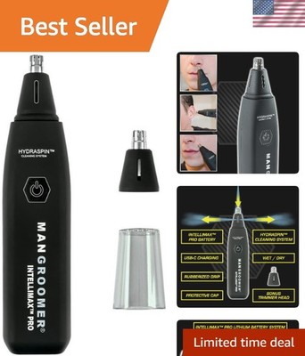 INTELLIMAX PRO Waterproof Nose and Ear Hair Trimmer - Ergonomic Design & Bonus