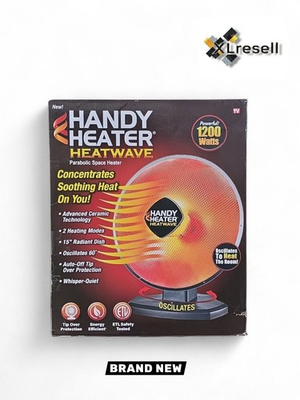 #ad HANDY HEATER 1200 Watt Electric Oscillating Ceramic Parabolic Space Heater $59.90