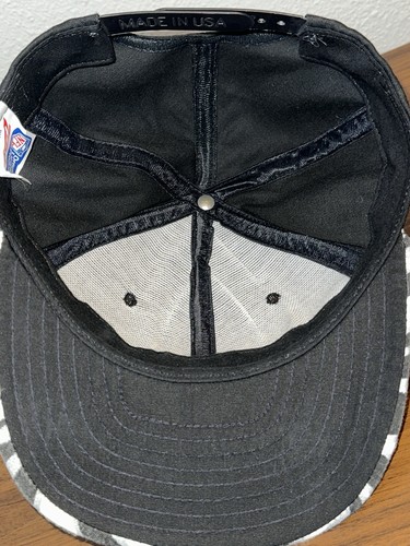 Vtg LA Raiders Pro Line Zubaz Black Snapback Hat. Made In USA. - Picture 5 of 8