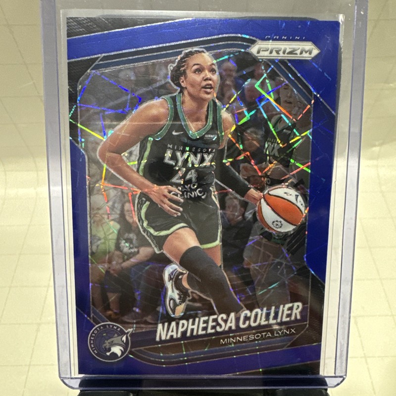 Napheesa Collier 2025 Panini Prizm WNBA Blue Velocity #8 Minnesota Lynx