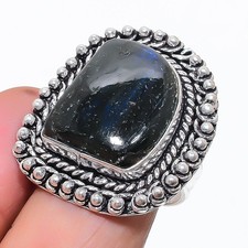 Labradorite Gemstone 925 Sterling Silver Jewelry Ring Size 9 Gift for Her T849