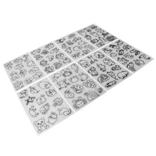 Shrinky Sheets Shrink Plastic Sheets 8 PCS Shrink Art Kit Colorable Cute Anim...