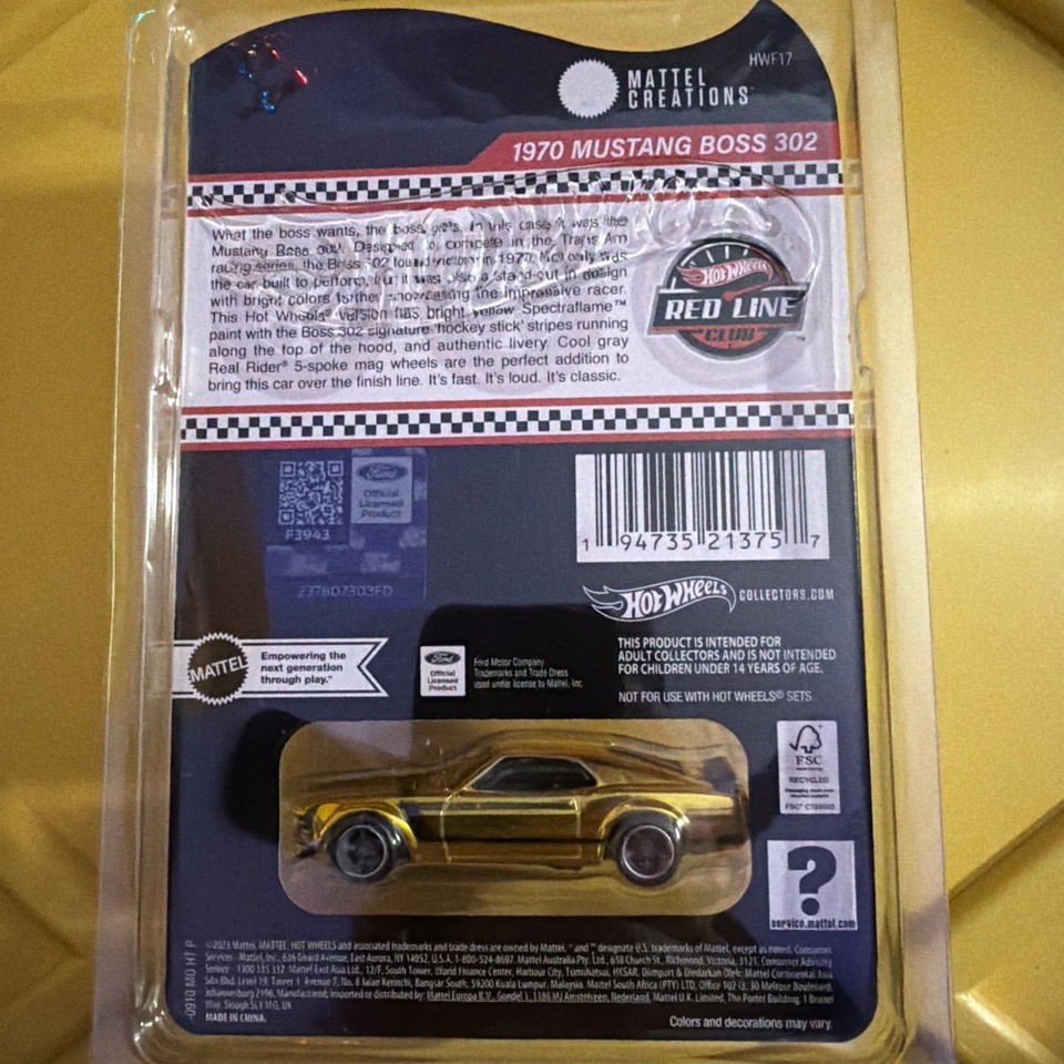 Mustang Boss 302 2024 Hot Wheels, RLC 1970 Foto 2 de 2