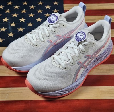 Asics Gel Cumulus 27 TOKYO WHITE/PURPLE Running Shoe SAMPLE