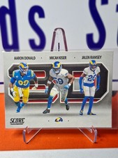 Nfl Panini Trading Cards Donald/Kiser/Ramsey 2021 Score 3D8, Rams