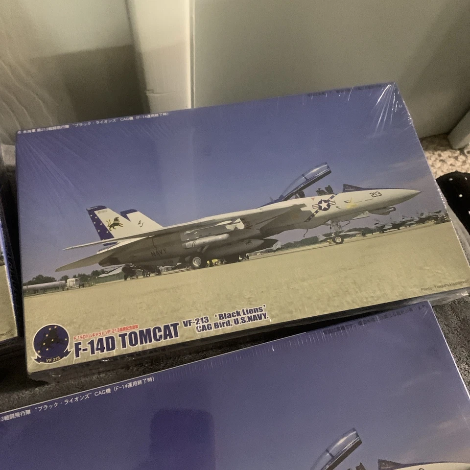 工厂密封藤米 F-14D Tomcat VF-213 黑狮 CAG 鸟模型套件 — 第 4/4 张图片