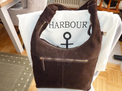 Harbour 2nd, Tasche, Hobo Bag, Wildleder, Dunkelbraun, wie neu