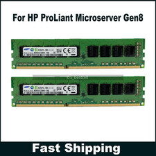 For HP ProLiant Microserver Gen8 G1610T 16GB 2x8GB DDR3L ECC UDIMM Memory RAM