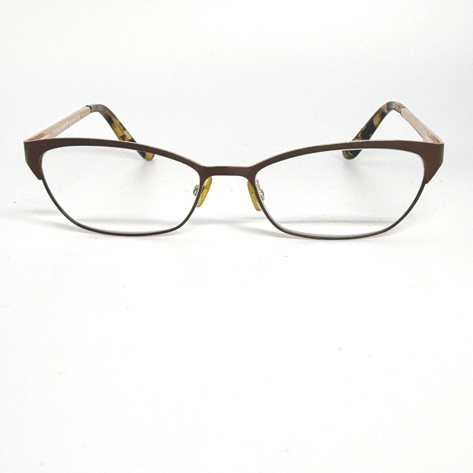 Kate Spade Leticia 0JNE Brown Gold Cat Eye Eyeglasses Frames 52-16-135 21558