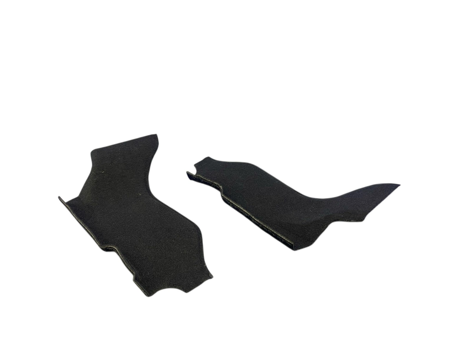 2015-2017 MCLAREN 650S LEFT RIGHT SIDE BULKHEAD COVER PANEL SET BLACK CARPET