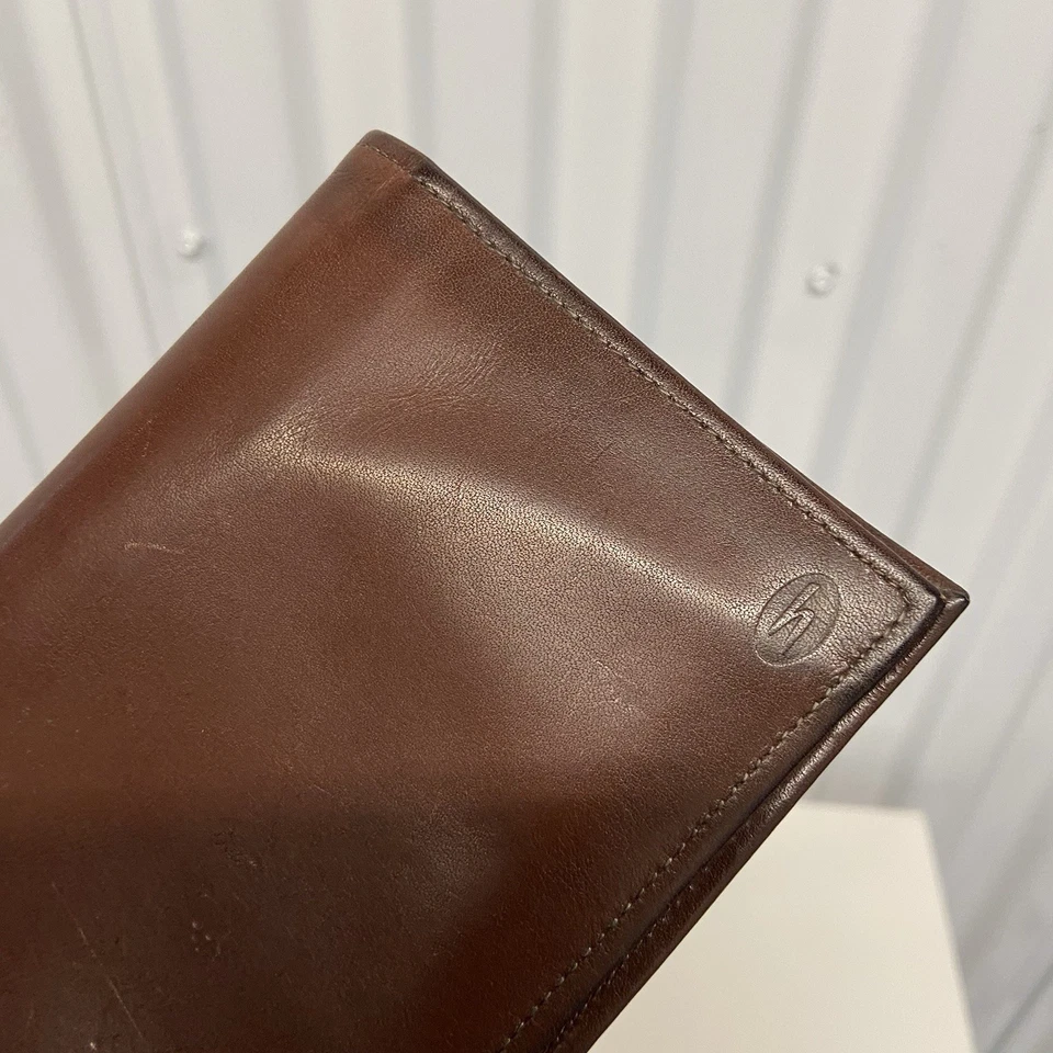 Vintage Hartmann Brown Leather Men’s Long Wallet Checkbook Made in USA - Image 4 of 4